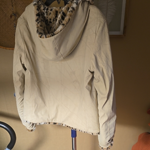 Giacca Leopard Print Faux Fur Jacket - Picture 4 of 7